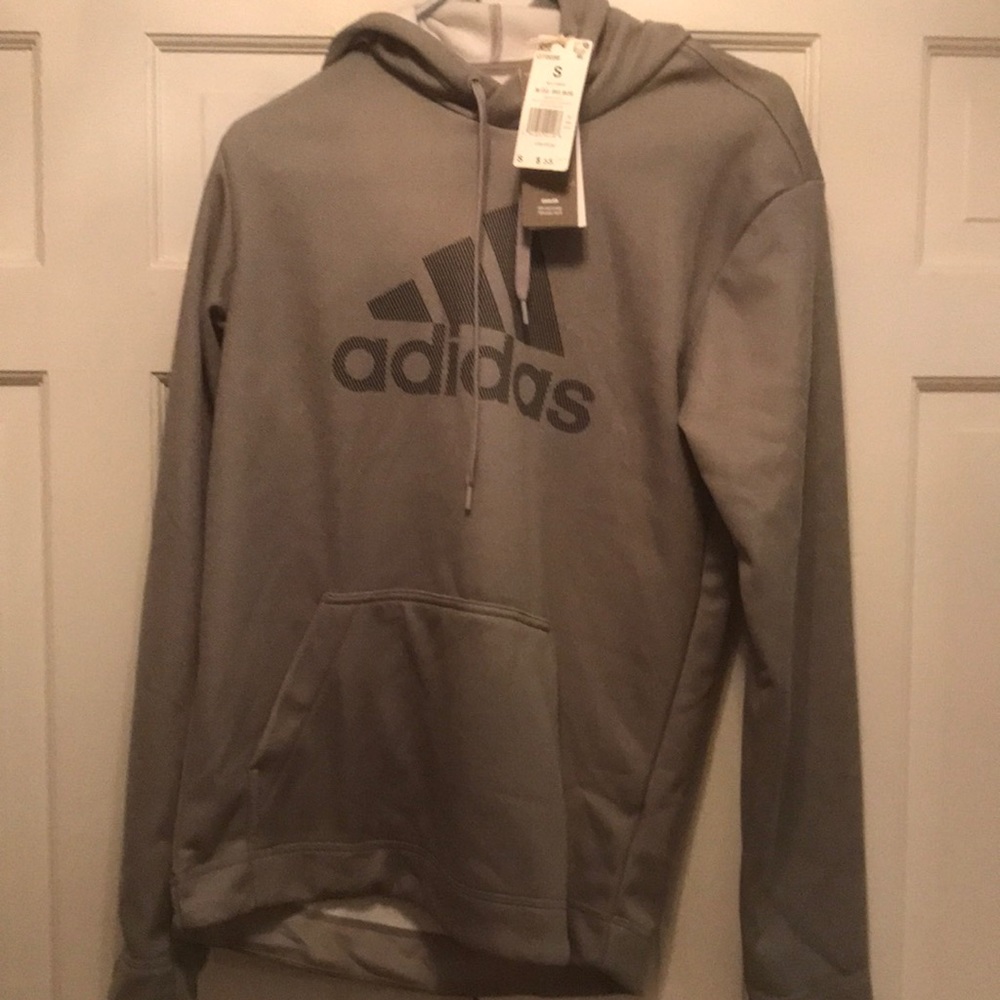 Adidas Grey Mens Hoodie Size Small